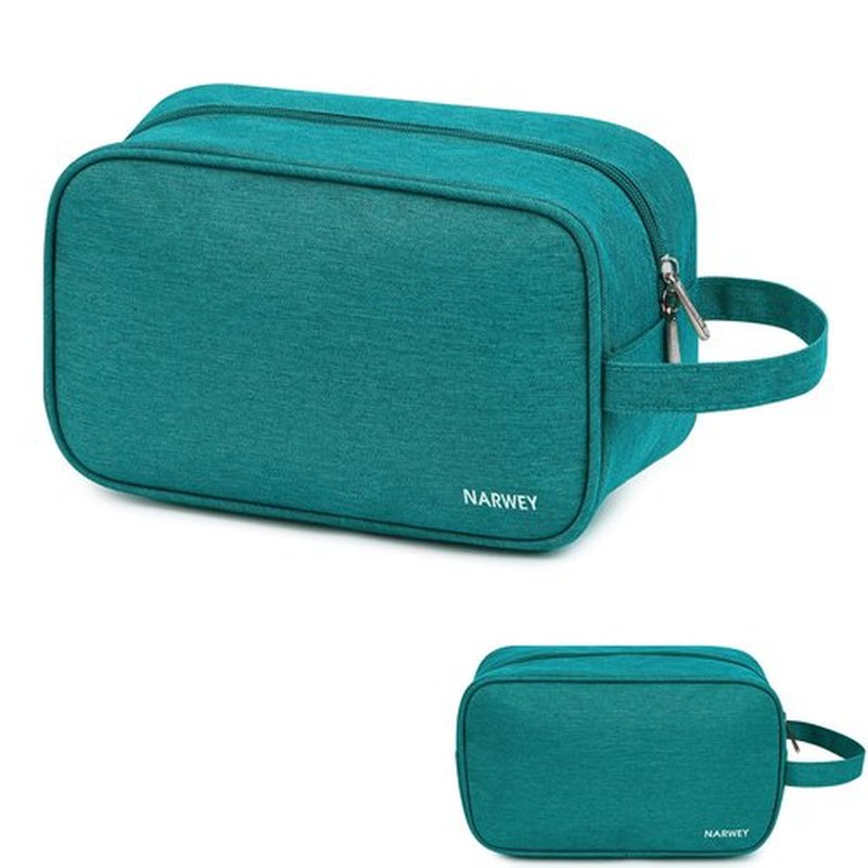 Narwey Travel Toiletry Bag for Men and Women Traveling Dopp Kit Shaving Bag for Toiletries Accessories (Teal)