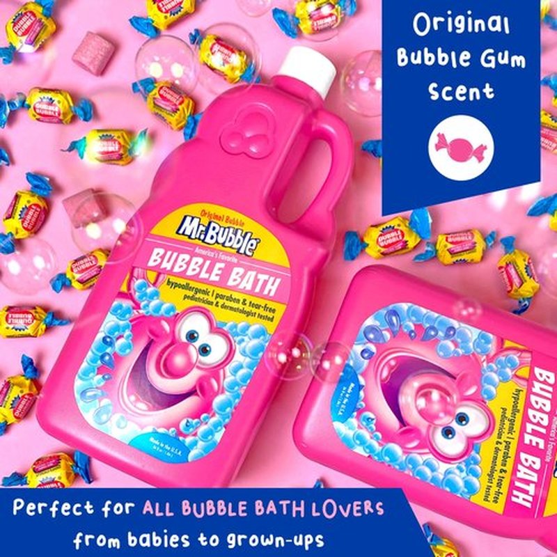 Mr. Bubble Original Bubble Bath - Hypoallergenic, Tear Free Bubble Bath Solution Makes Big Long Lasting Bubbles for Kids, Toddlers and Adults (Pack of 2 Bottles, 36 fl oz Each)
