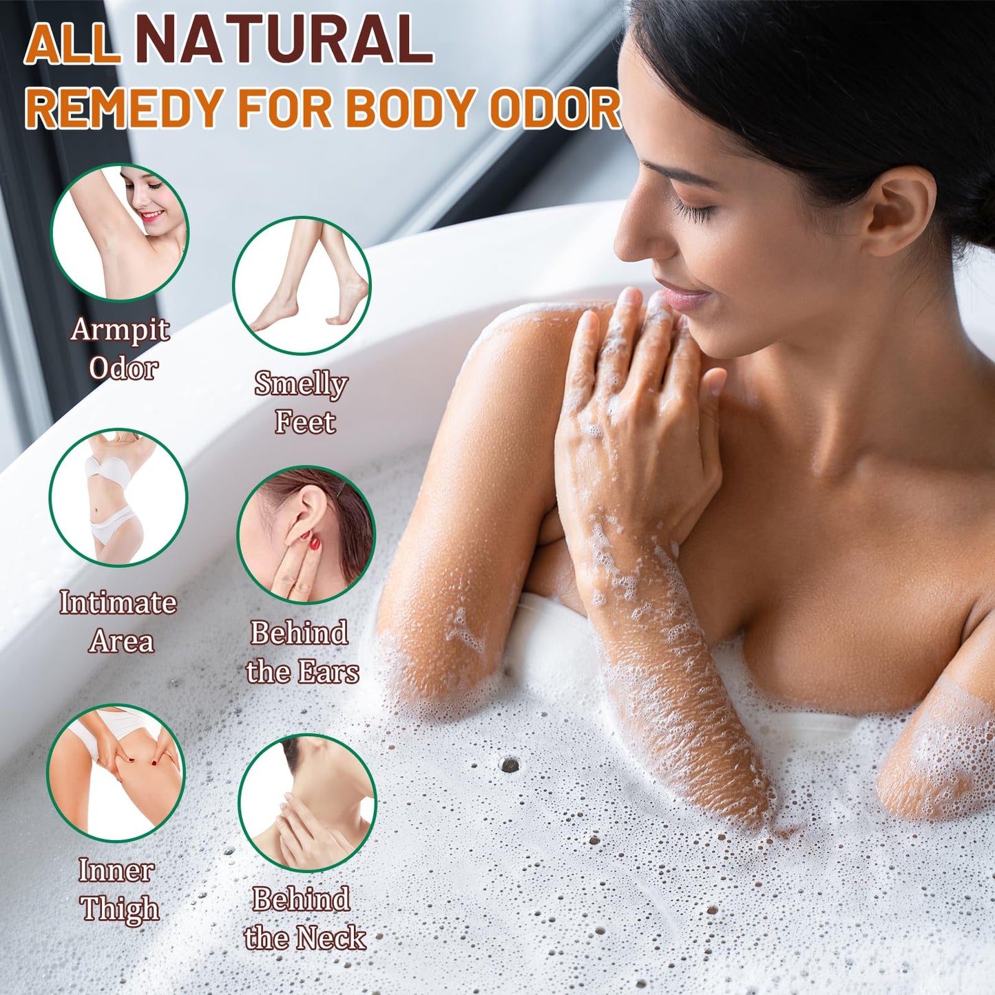 yonisayo Persimmon Body Wash for Old People Smell, Natural Deodorant Bar Soap for Strong Odor Smelly Feet Remove,Deep Cleansing Body Deodorizing with Persimmon Extracts