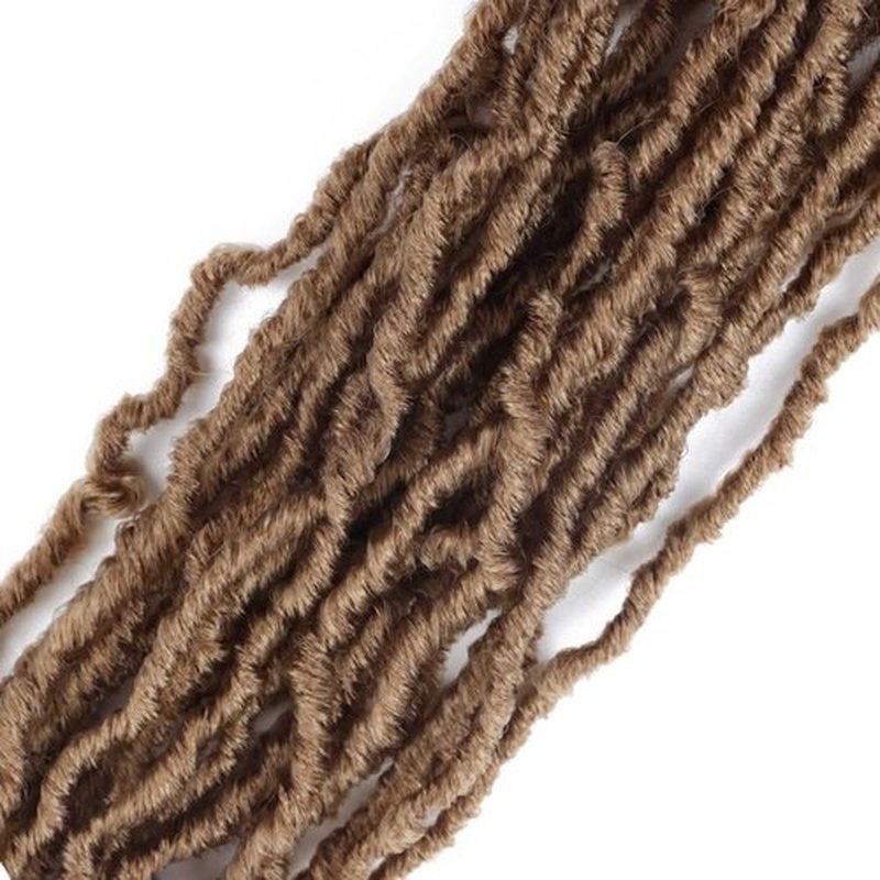 Datuoda 36 Inch Soft Locs Crochet Hair Pre looped 6 Packs Goddess Loc Hair Crochet Braids Faux Locs Crochet Hair for Black Women(36 Inch (Pack of 6), 27#)