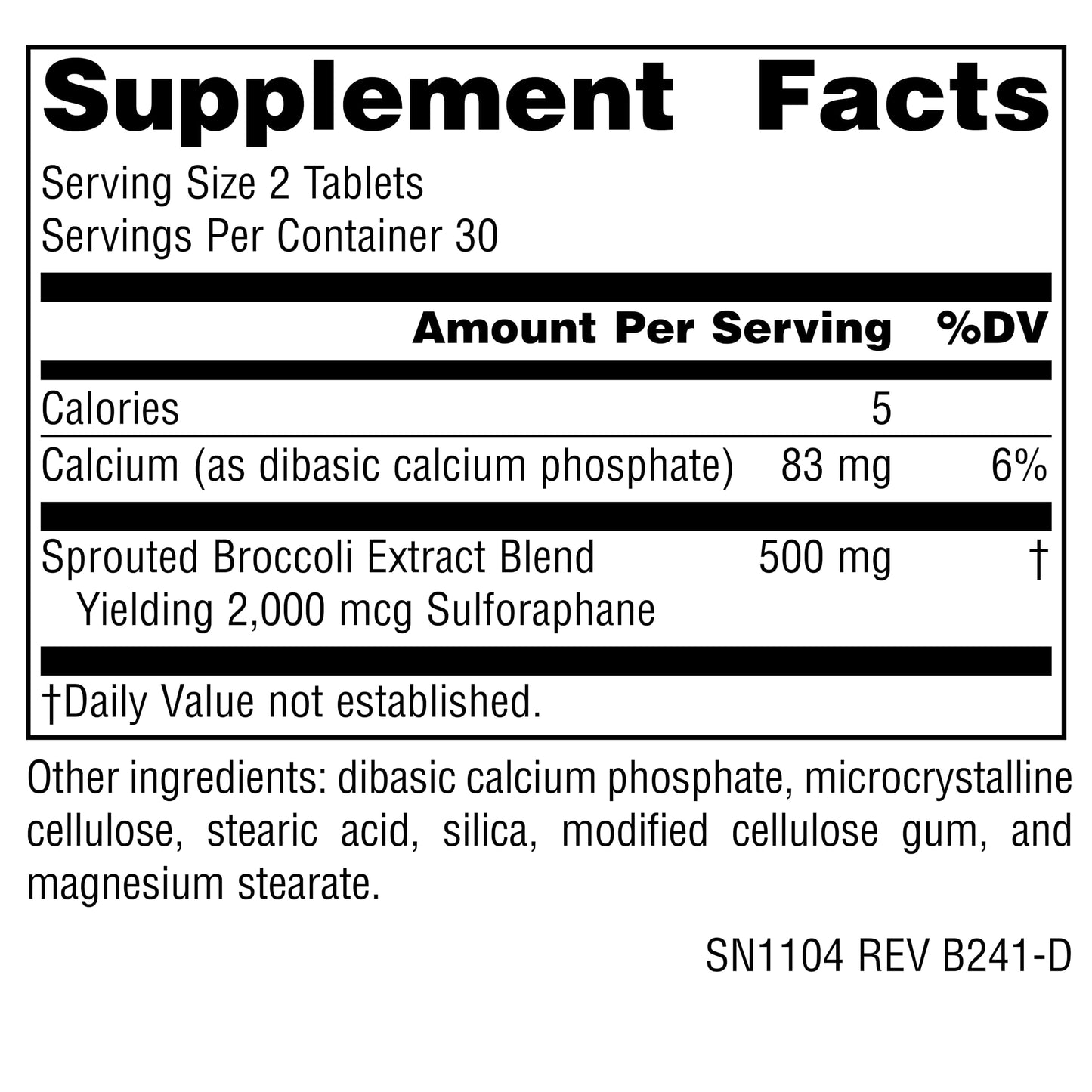 Source Naturals Broccoli Sprouts Extract, 250 mg - 60 Tablets