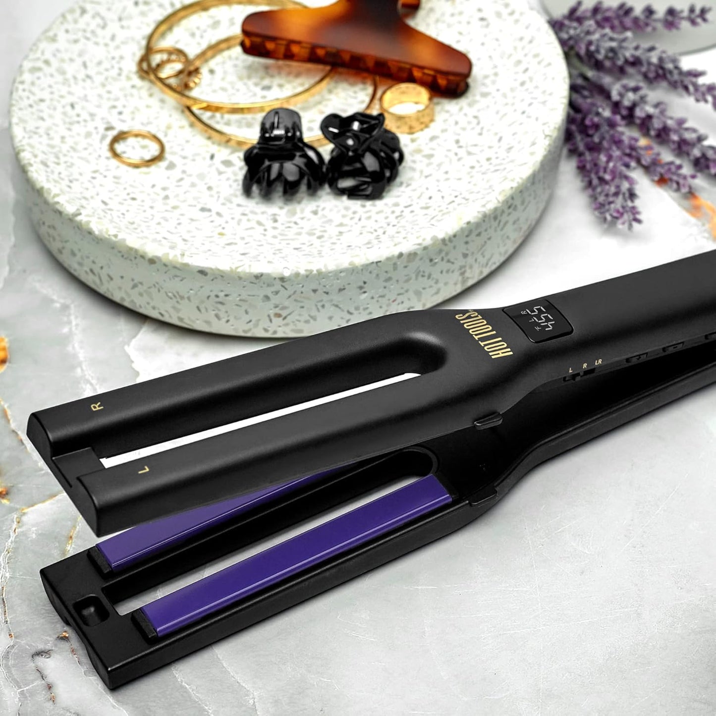 Pro Signature Dual Plate Flat Iron - 1/2 Inch Plates for Smooth, Sleek Hair