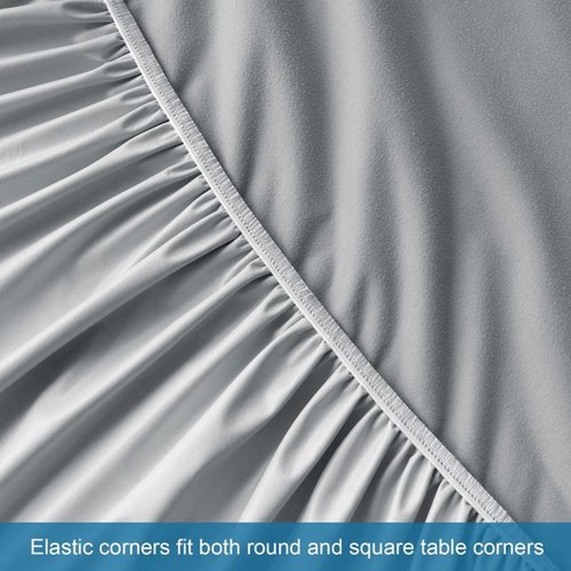 Waterproof Massage Table Sheets, Massage Table Cover Set 2- Piece Include Massage Fitted Sheet and Face Cradle Cover Ultra Soft & Skin-friendly Fit Massage Table & Facial Bed, Grey, 36×77×7