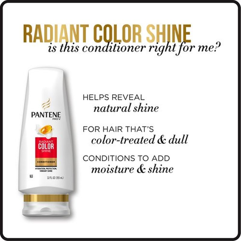 Pantene Pro-V Radiant Color Shine Conditioner, 17.7 Fl Oz
