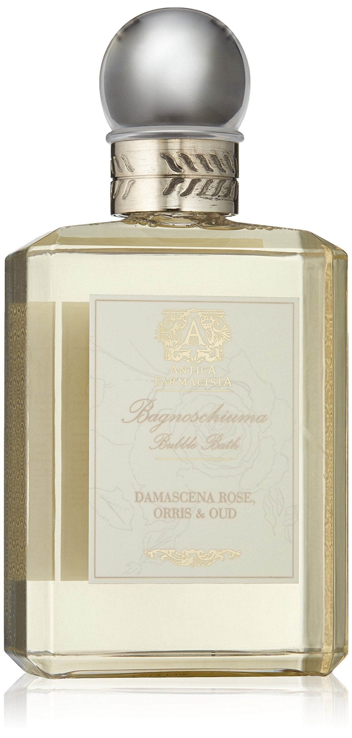 Antica Farmacista Bubble Bath - Relaxing Foam Bath with Honey, Jojoba Oil & Aloe Vera - Luxury Gift for Any Occasion - Damascena Rose, Orris & Oud, 16 fl oz