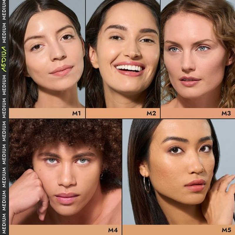 COVER FX Power Play Foundation - Shade M4 - Buildable Full Coverage - Waterproof Sweat-Proof Transfer-Proof - Natural Matte Finish - All Skin Types