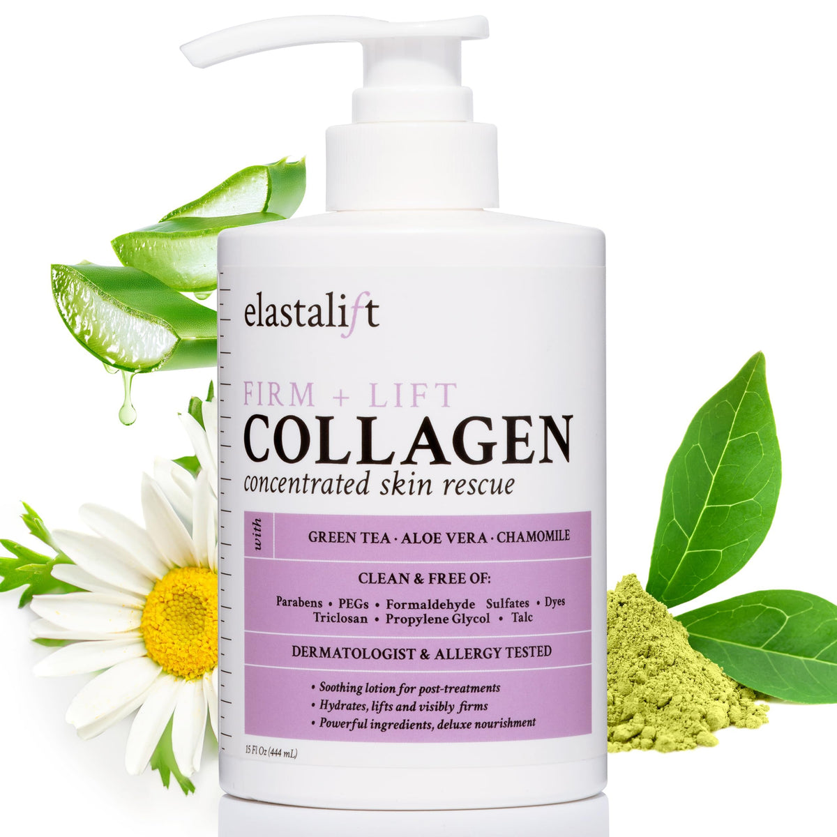 Elastalift Vitamin C Face & Body Brightening Cream Moisturizing Skin Care Lotion, Anti Aging Vitamin C Skincare Moisturizer For Body, Neck, Hands, Age Spots, Wrinkles, & Sun Damaged Skin, 15 Fl Oz