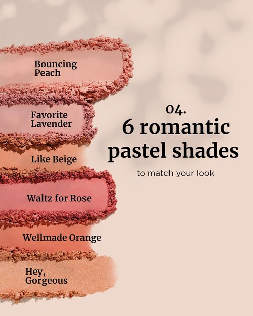 VDL Cheekstain Pastel Blush for Cheeks (Hey, Gorgeous, 0.2oz) - Lightweight, Velvet Powder Formula - Seamless, Long-Lasting, Natural-Looking Glow | Korean Makeup