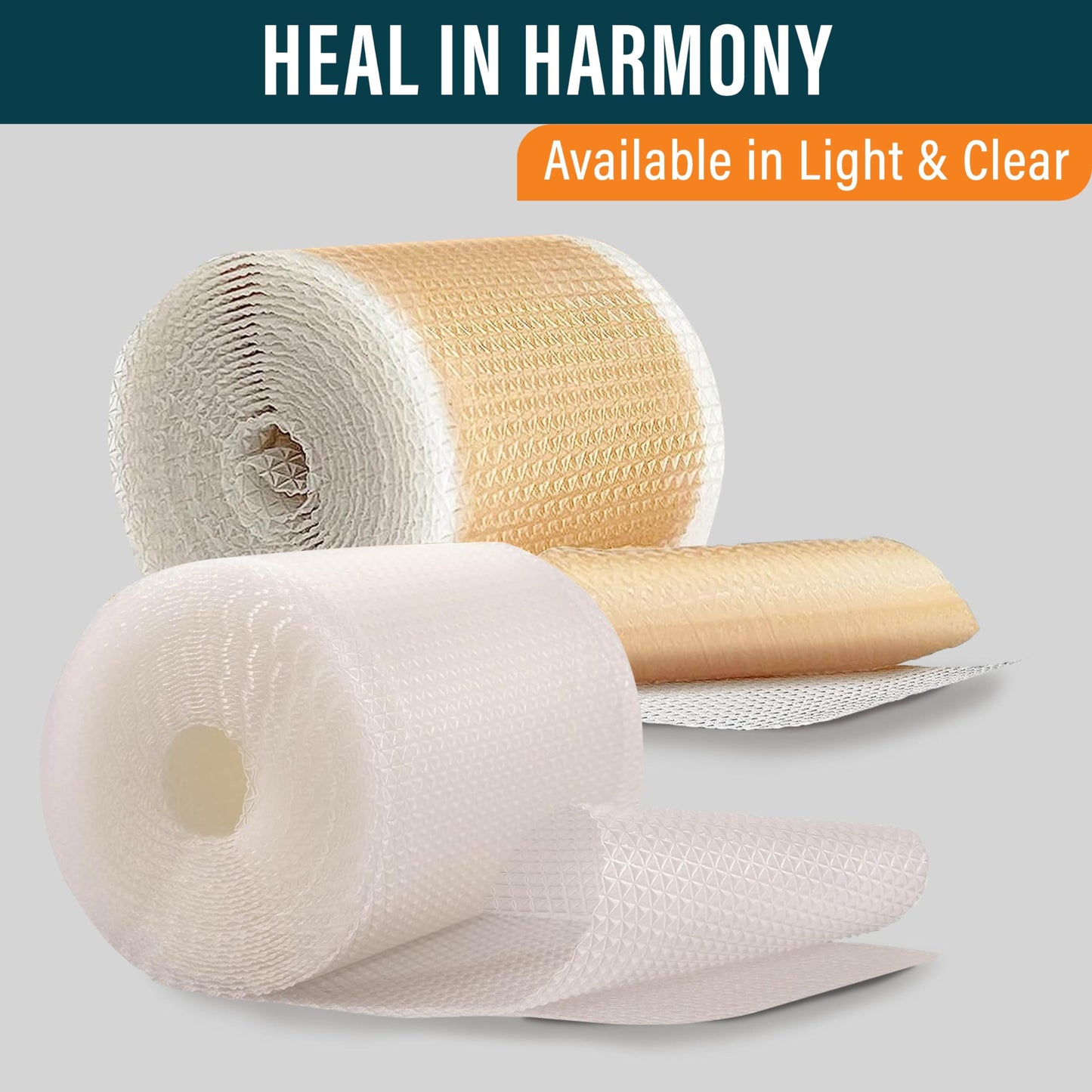 NUVADERMIS Clear Silicone Scar Tape for Surgical Scars - 120" x 1.5" Rolls - Section, Tummy Tuck, Keloid, and Surgical Scars - Reusable Medical Grade Silicone Scar Tape - Pack of 2