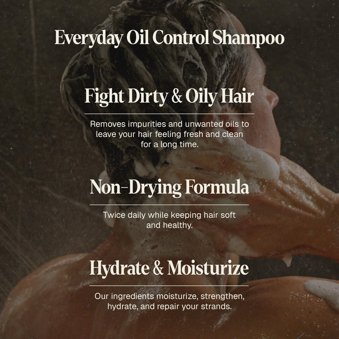 Black Wolf Mens Shampoo & Conditioner Set for Oily Hair - Oil Control Shampoo with Moisturizing & Deep Cleansing Formula - Conditioner for Soft & Silky Strands - Daily Hair Care for Men