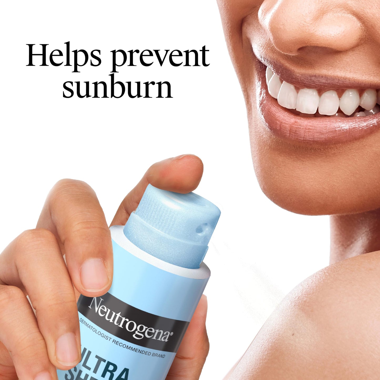 Neutrogena Ultra Sheer Sunscreen Spray SPF 45 Body Mist, Lightweight Non-Greasy Broad Spectrum UVA/UVB Protection, Non-Comedogenic Water Resistant Spray Sunscreen (80 min), Pack of 3, 5 oz