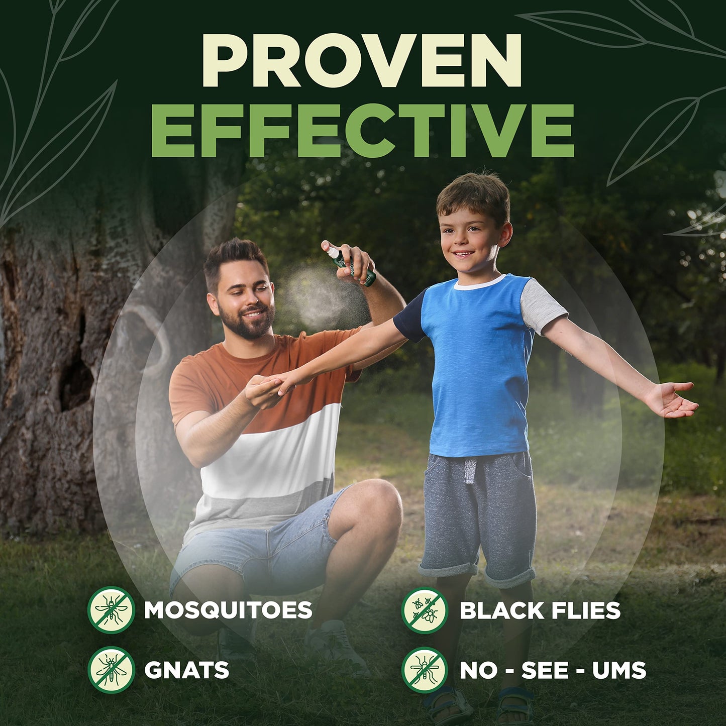 Deet-Free Insect & Mosquito Repellent – Nice Smelling, Pack of 2 (4 oz)