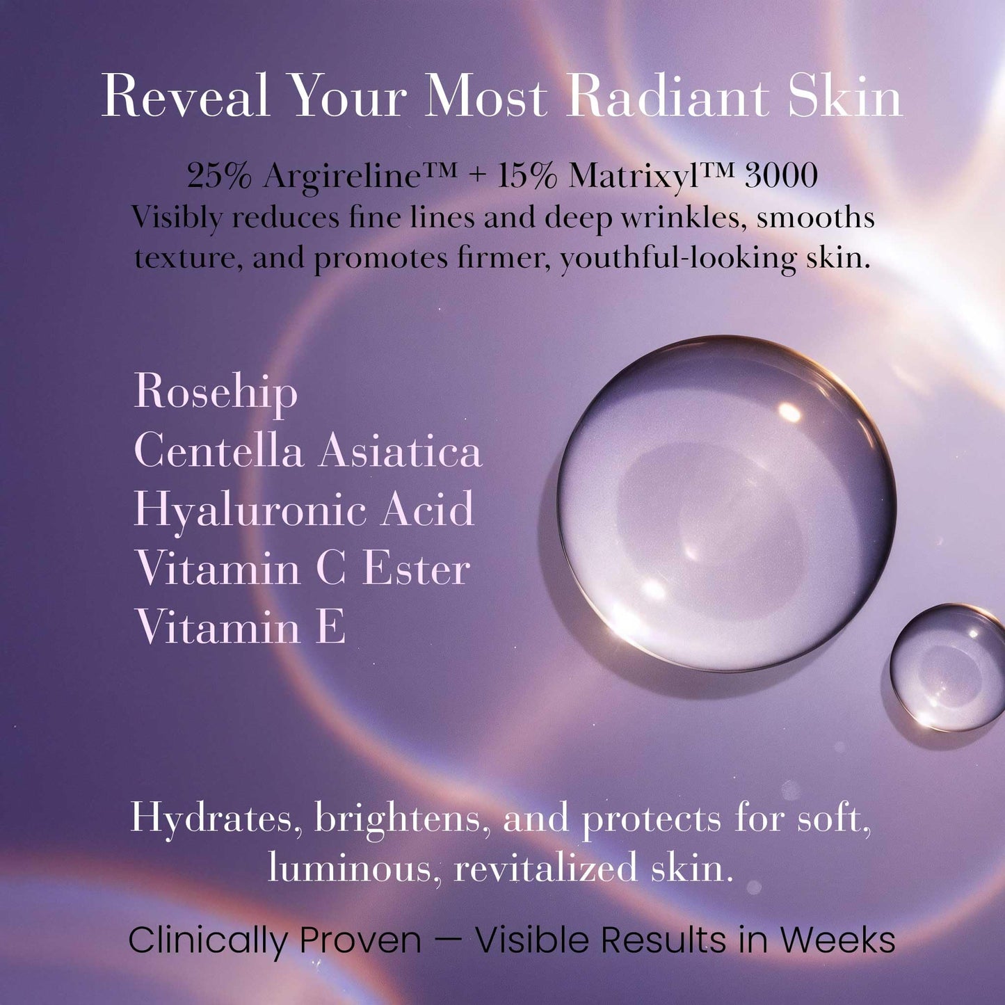 Jaboneria Marianella Wrinkle Reducing Intensive Peptide Serum with Argireline & Matrixyl 3000 Peptides — Anti-Aging Face Serum — Hyaluronic Acid, Rosehip Oil, Vitamin C