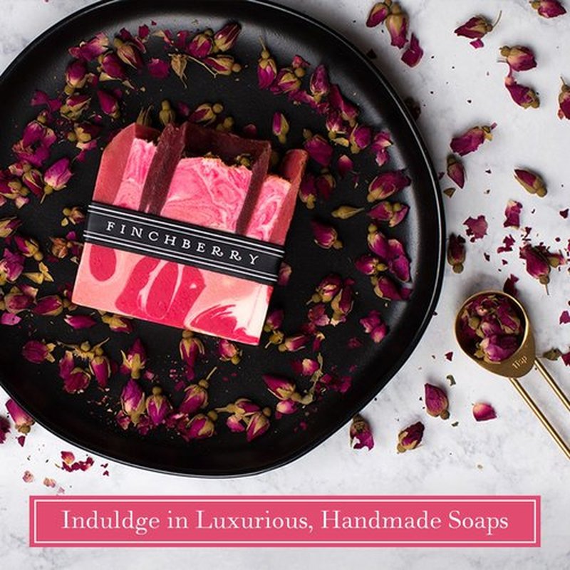 FinchBerry Season of Soap Gift Set - Handmade Seasonal Soaps - Cleanse & Moisturize with Olive, Shea Butter & Coconut Oil - Ideal for All Skin Types & SPRING Gifting, Pack of 6 (4.5 oz Each)