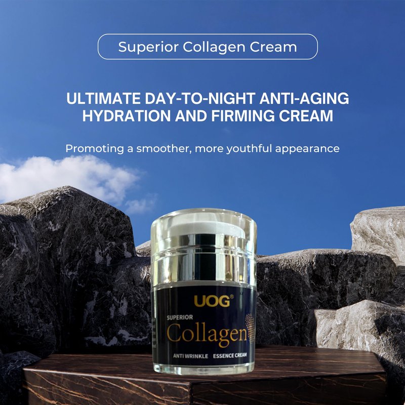 UOG (United One Collagen Complex - Anti-Wrinkle Essence for Face & Neck. Ultimate Firming & Lifting Moisturizer. Day-to-Night Hydrating & Smoothing for All Skin Types. 30ml/1.05oz