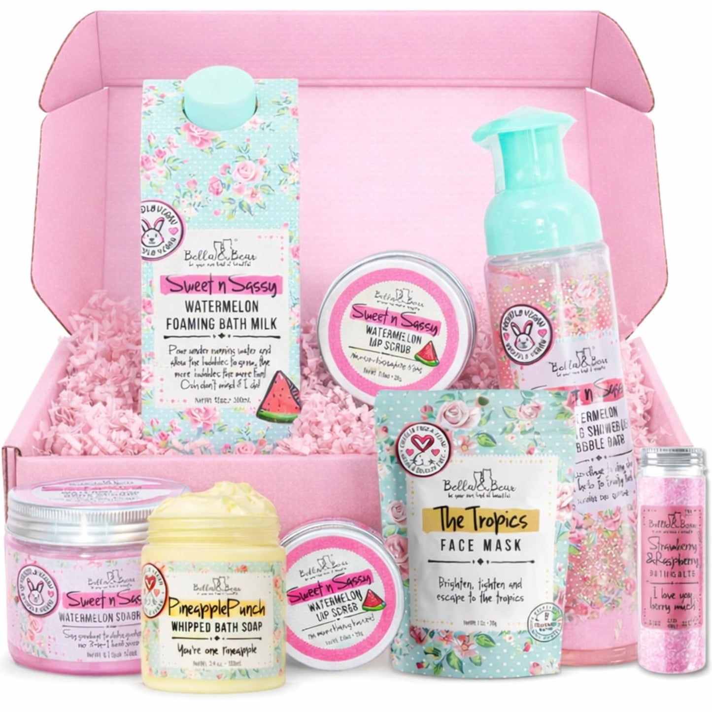 Bella & Bear Mini Mystery Box – Surprise Beauty & Bath Gift Set for Women – $60+ Value, Cruelty-Free & Vegan, Perfect Self-Care or Gift Idea (Mini Mystery Box) (Mini Mystery Box)