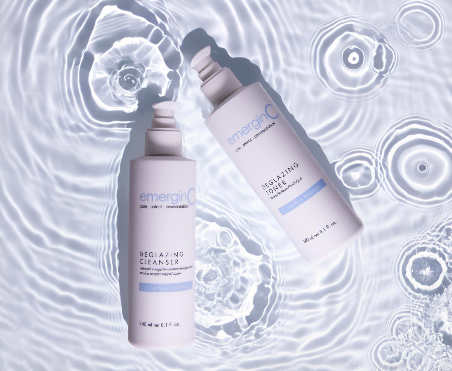 emerginC Deglazing Cleanser - Face Wash for Oily, Combination + Blemish Prone Skin, Soap-Free Facial Cleanser (8.1 oz, 240 ml)