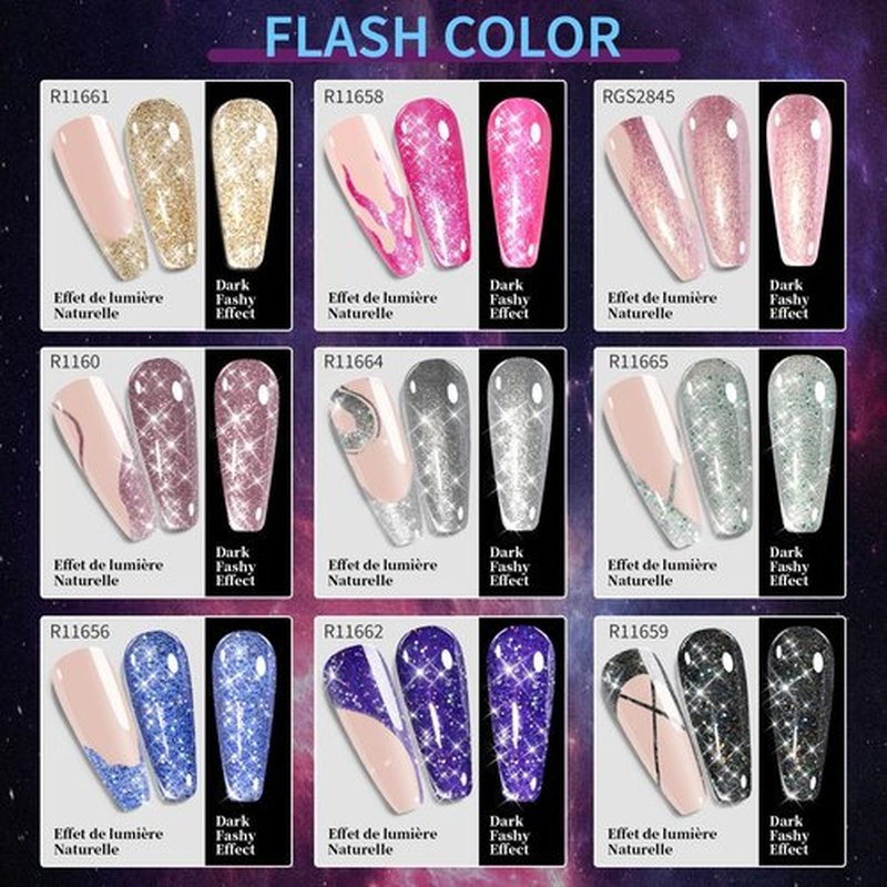 Clara Colors Gel Nail Polish,40 Colors Purple Green Pink Blue Black UV Gel Nail Polish Set and Base Top Coat with UV Light Set Kit , Soak off Gel Polish Nail Art For Women