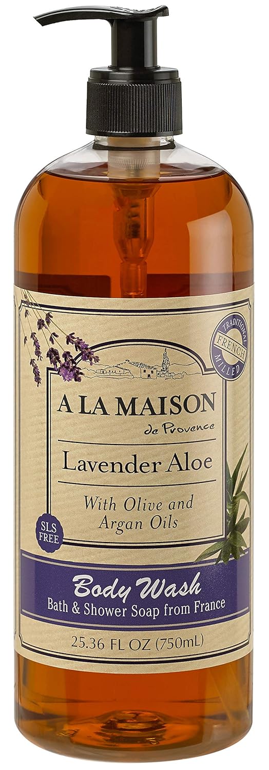 A LA MAISON Hydrating Body Wash Rosemary Mint, Uses: Body - Triple French Milled, Essential Oils, Plant Based, Vegan, Cruelty-Free, Alcohol & Paraben Free (25.36 oz, 2 Pack)
