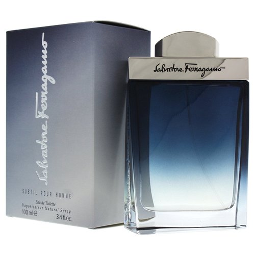 Salvatore Ferragamo Subtil Eau de Toilette Spray for Men, 3.4 Ounce (Pack of 2)