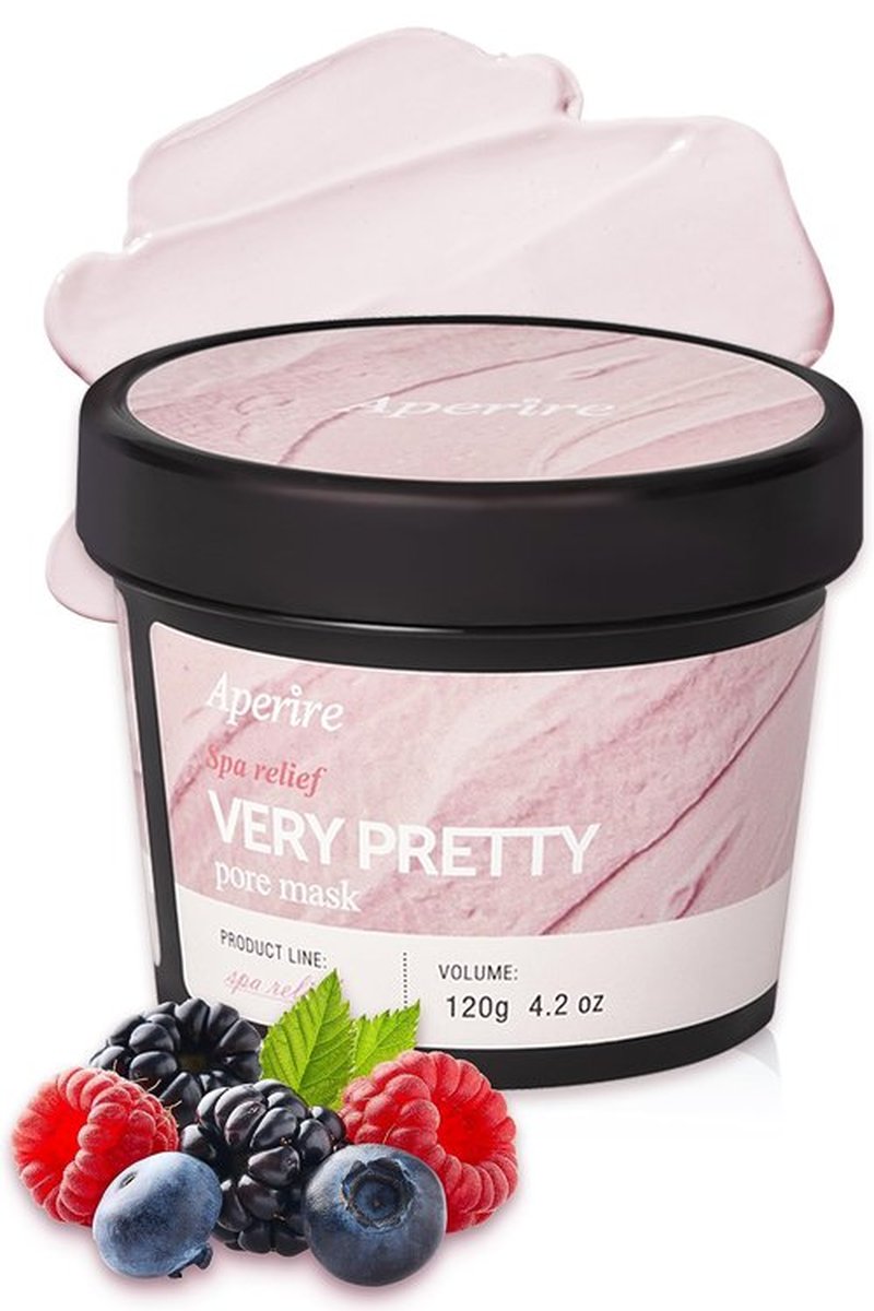 Aperire Pore Clay Mask Very Pretty Calamine Deep Clean, Sensitive Skin Oily Acne 4.2 oz