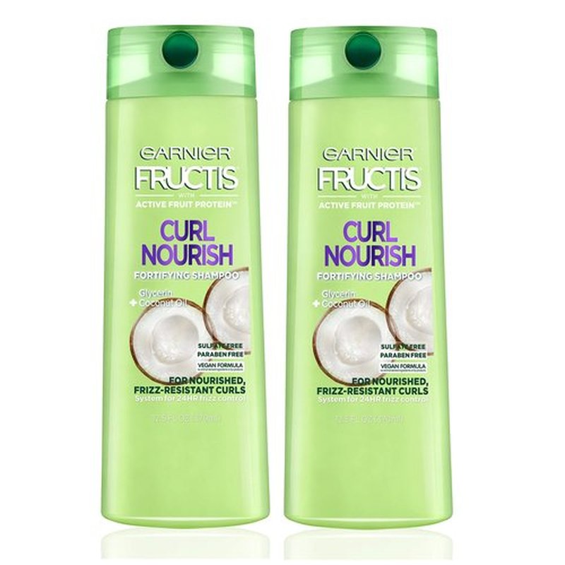 Garnier Hair Care Fructis Triple Nutrition Curl Nourish Shampoo (Packaging May Vary), 12.5 Fluid, 2 Count