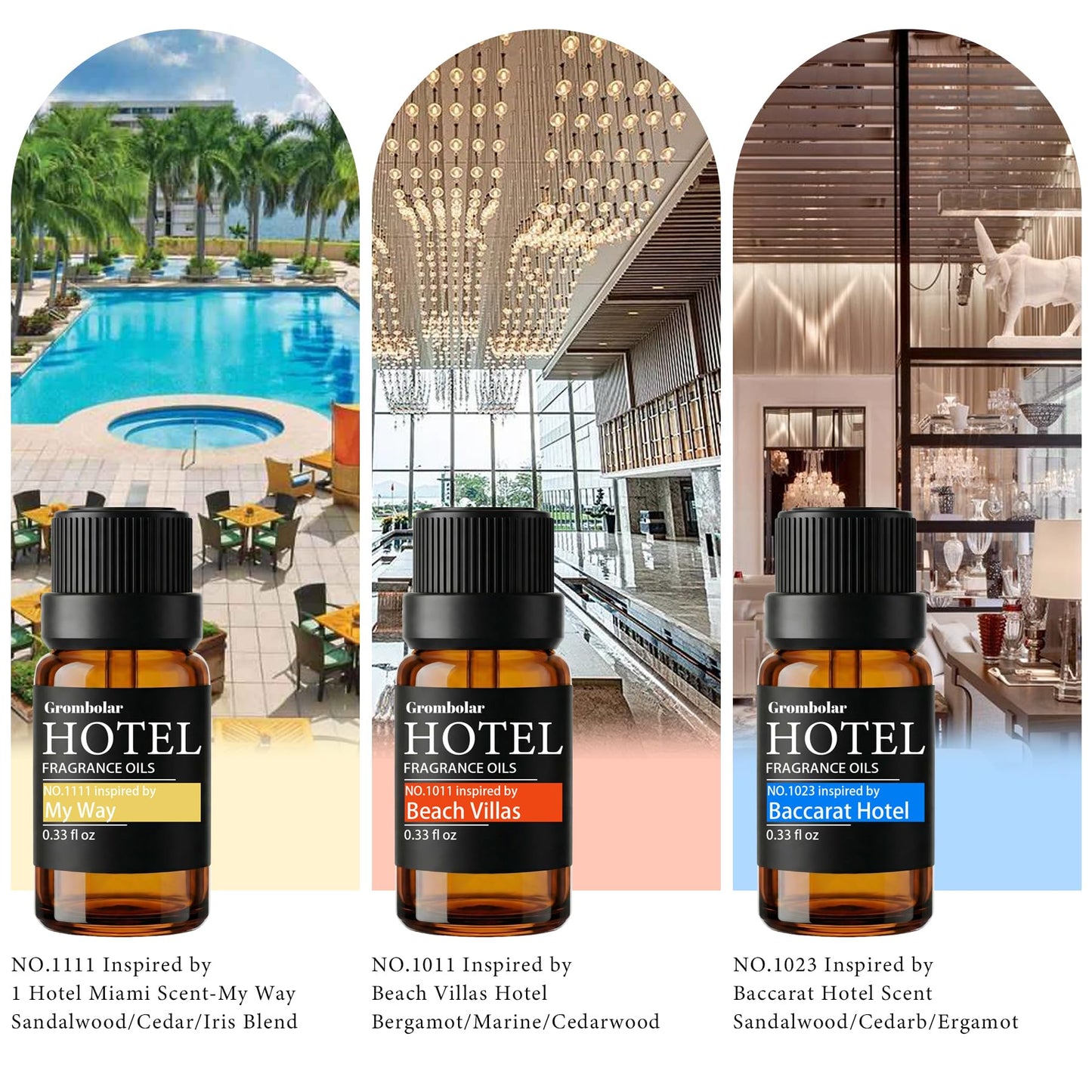 Essential Oils Set-Hotel Collection Diffuser Oil Gift Set,Premium Essential Oil for Diffusers, Home Care, Fragrance, Humidifiers