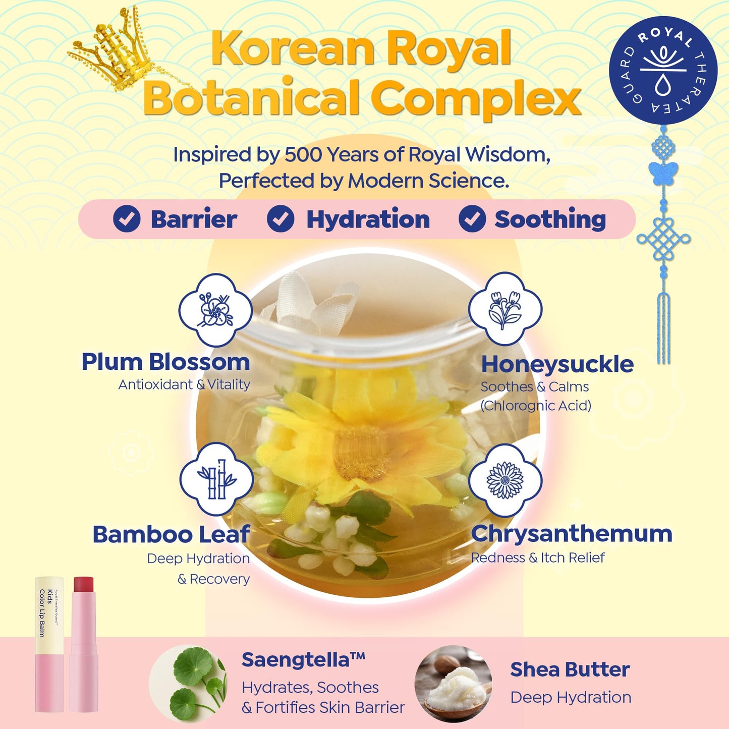 GOONGBE Kids' Color Lip Balm - Korean Kids Red Tint Lip Balm for Chapped and Cracked Lips with Natural Pigments - Hydrating Lips with Plant Oils and Shea Butter - Allergen Free Scent, 0.1 oz.