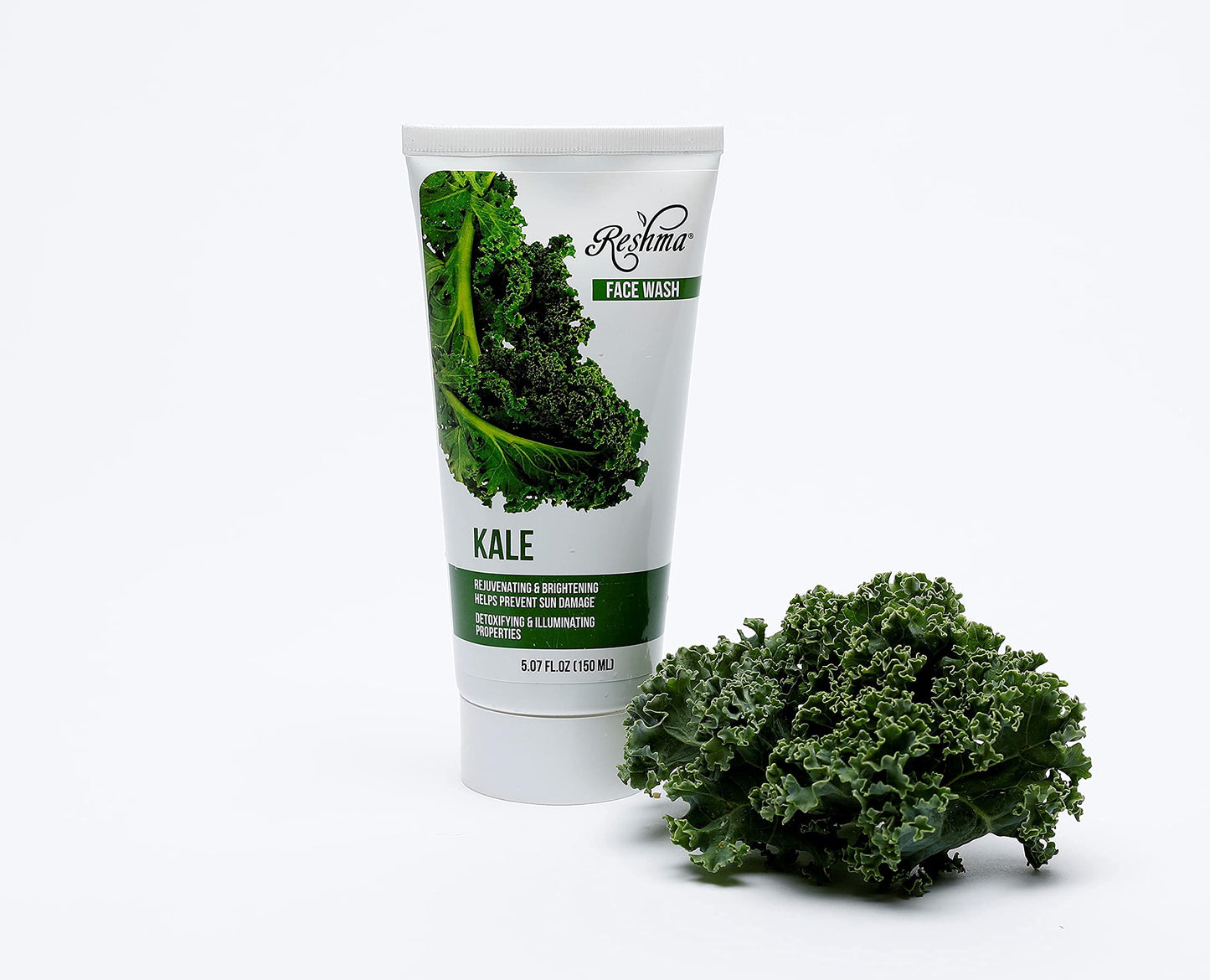 Reshma Beauty Kale Face Wash | Cleanser for All Skin Types & Dull Skin |Purifying and Hydrating| Enhances Natural Glow| Cruelty Free | Removes Make Up| For Daily Use - Cruelty Free(Pack of 1), 5.07 oz