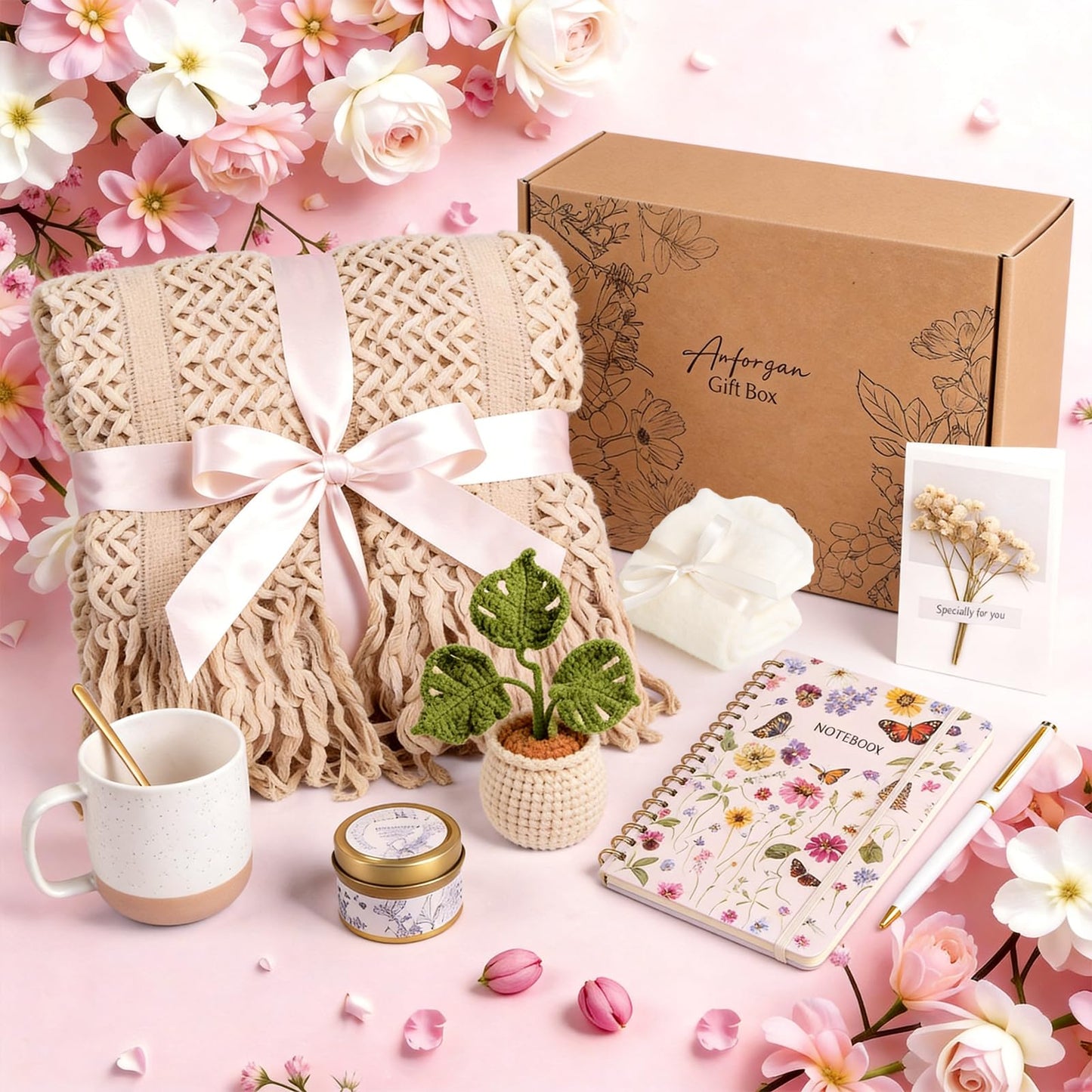 Mothers Day & Gift Baskets for Women, Birthday Gifts for Women, Self Care Gift Baskets Care Package, Thank You, Get Well, Sympathy Friendship Gifts for Mom, Grandma, Sister,Friends, Girls