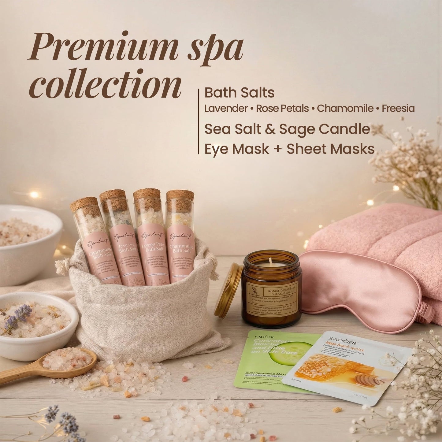 Opulent Self Care Spa Gift Box for Women - Thoughtful Get Well Gift