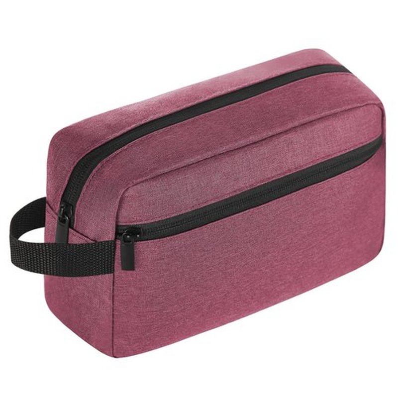 Icramsy Travel Toiletry bag Toiletry bag for women men Hanging toiletry bag Cosmetic bag Travel accessories for Women Men (Purplish red)