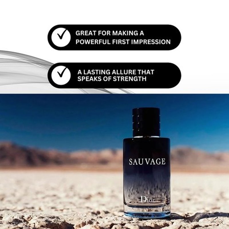 Dior Sauvage Splash Mini Eau de Toilette Spray for Men, 0.34 Ounce /10 ml