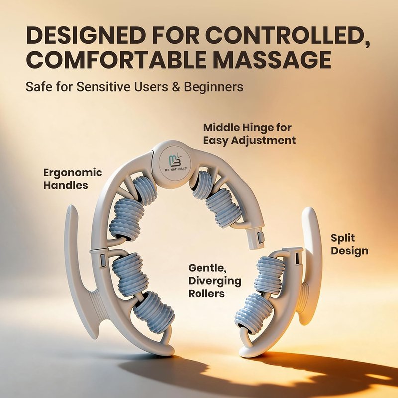 Anti-Cellulite Roller - Lymphatic Drainage Massager for Smoother Skin | Fascia Blaster Tool for Arms, Legs, Stomach & Buttocks - Multicolor