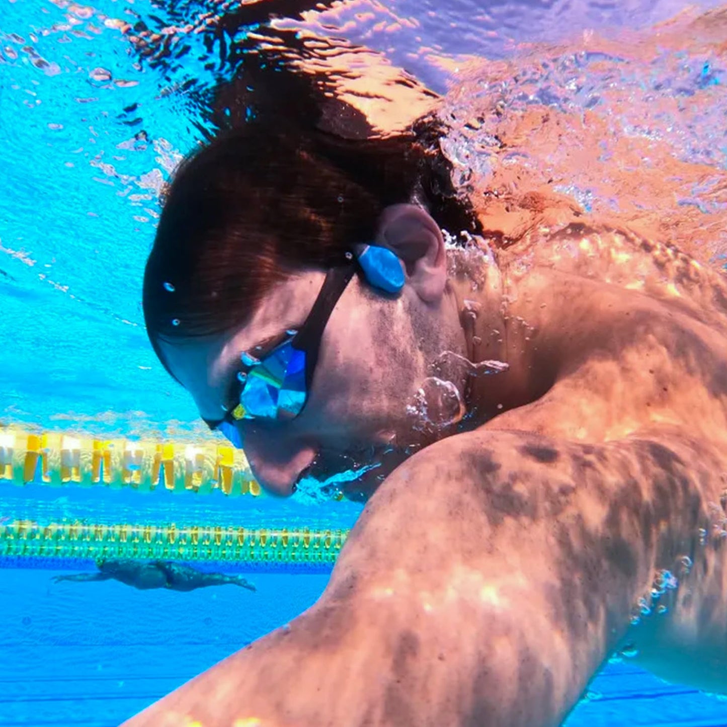 Underwater Audio Swimbuds Bone Conduction 2 Waterproof Swim Player, 16GB
