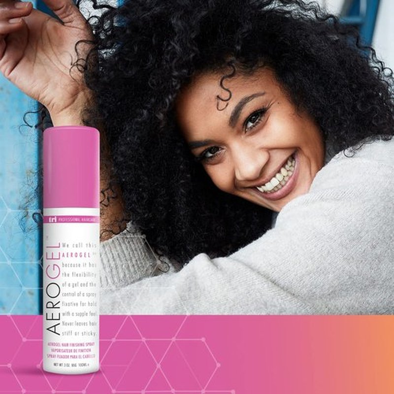 TRI Design Aerogel Hair Spray - Extra Hold, Free & Clear Hairspray Firm Hold for Women and Men, Travel, Volume Fixer & Non-Sticky Essentials, Flexible Spray Nozzle Bottle, Scented - (3oz, Pack of 2)