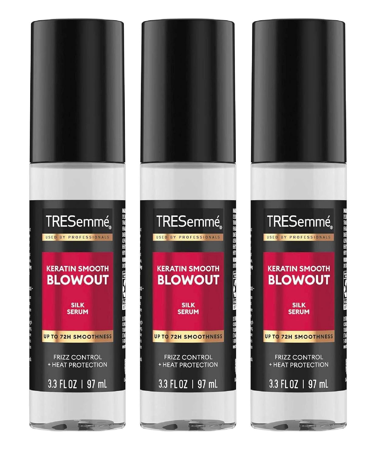 Keratin Smooth Shine Serum by TRESemme - 3.3 oz (Pack of 3) for Frizz Control