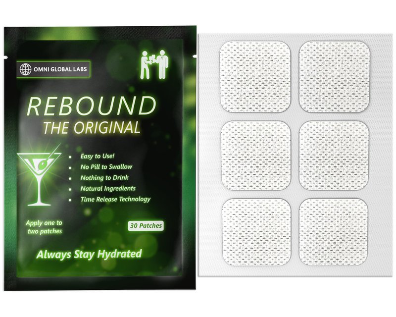 REBOUND Classic Patch - Extended Steady Release - 30 Patches - Natural Blend for a Balanced Nightlife