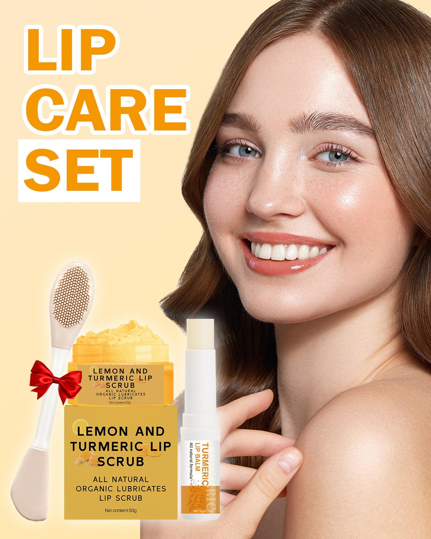 Turmeric Lemon Lip Scrub and Turmeric Lip Balm