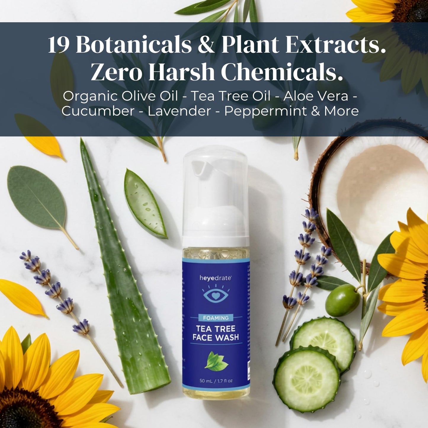 Heyedrate Foaming Tea Tree Face Wash and Eyelid Cleanser – Eye Love