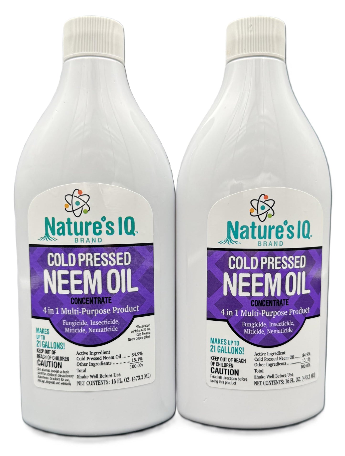 Nature's IQ Advanced Formula Neem Oil. 4 in 1 Products. Controls Insects, Mites, Fungus, and Nematodes (32 Oz.)