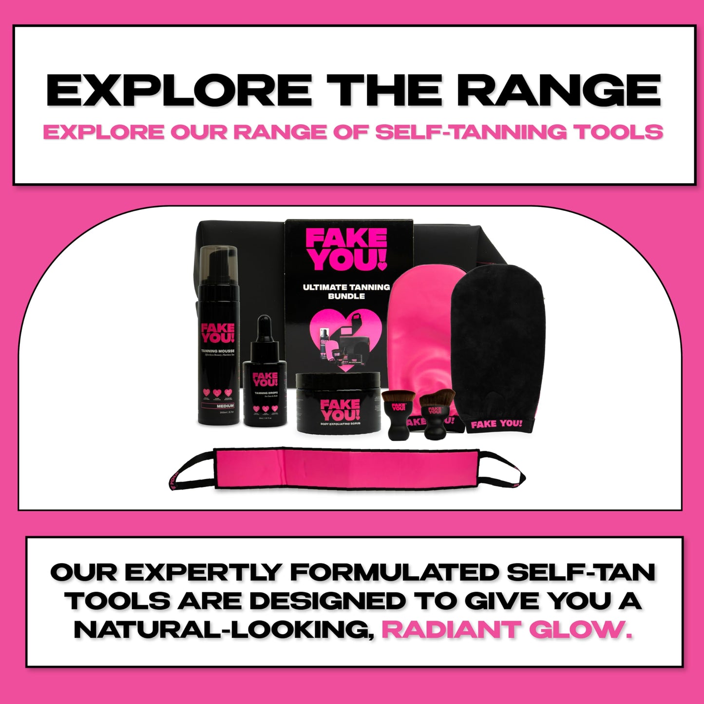 Fake You! Exfoliating Body Scrub – Revitalising Skin Exfoliator for Silky Smooth Skin – Preps for Tanning and Hydration – Body Scrub Exfoliator for Women and Men – 200ml