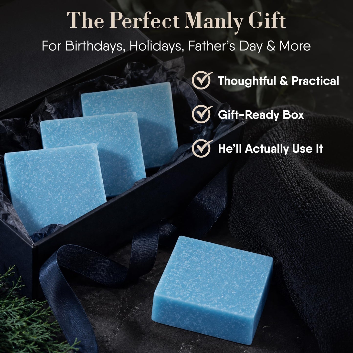 360Feel Cool Spring Scrub Soap - Made in The USA - Castile Handmade, All-Natural, Cold-Processed - Infused with Essential Oils for Gentle Exfoliation & Rich Lather - 5 oz