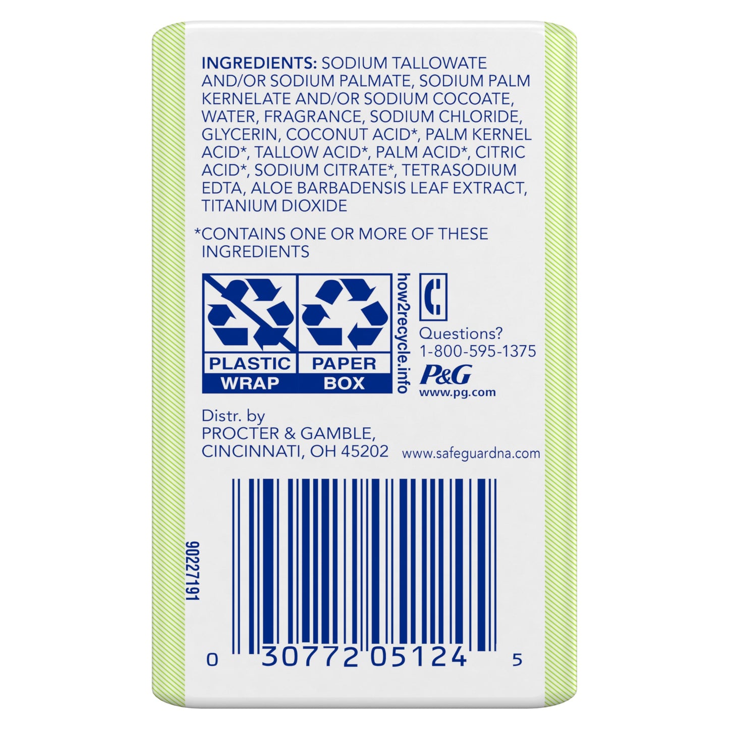 Safeguard Bar Soap Fresh Clean Scent with Aloe Extract, 3.2oz (2 Count) (Pack of 3)