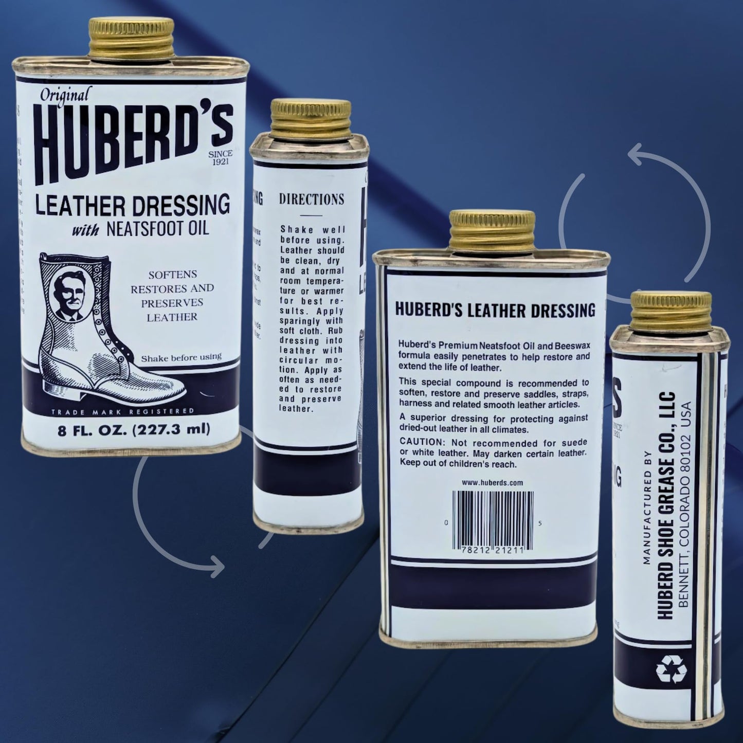 Huberd's Leather Dressing with Neatsfoot Oil – Softens Leather Since 1921