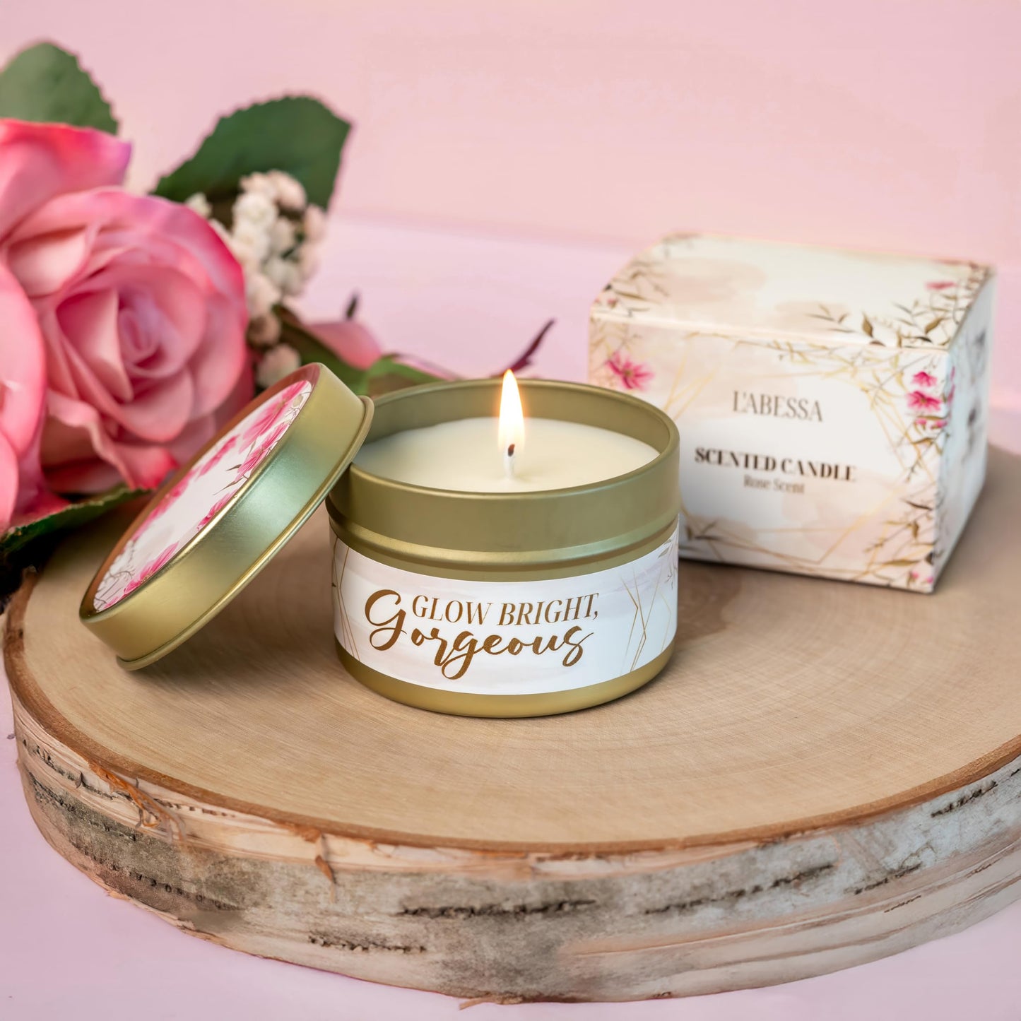 Birthday Gift Box Set for Women. Spa and Self Care Package with Tumbler, Bath Accessories, Scented Candle, Cozy Socks.