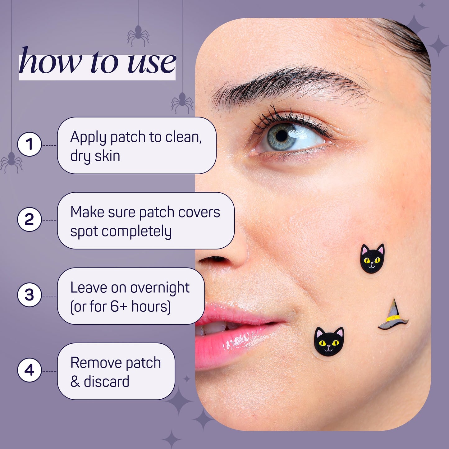 SpaLife Beauty Halloween Pimple Patches for Face | Korean Hydrocolloid Zit Patches for Face | Pimple Stickers Halloween Gifts for Women | Blemish Patch | Cute Acne Patch | 288 Count