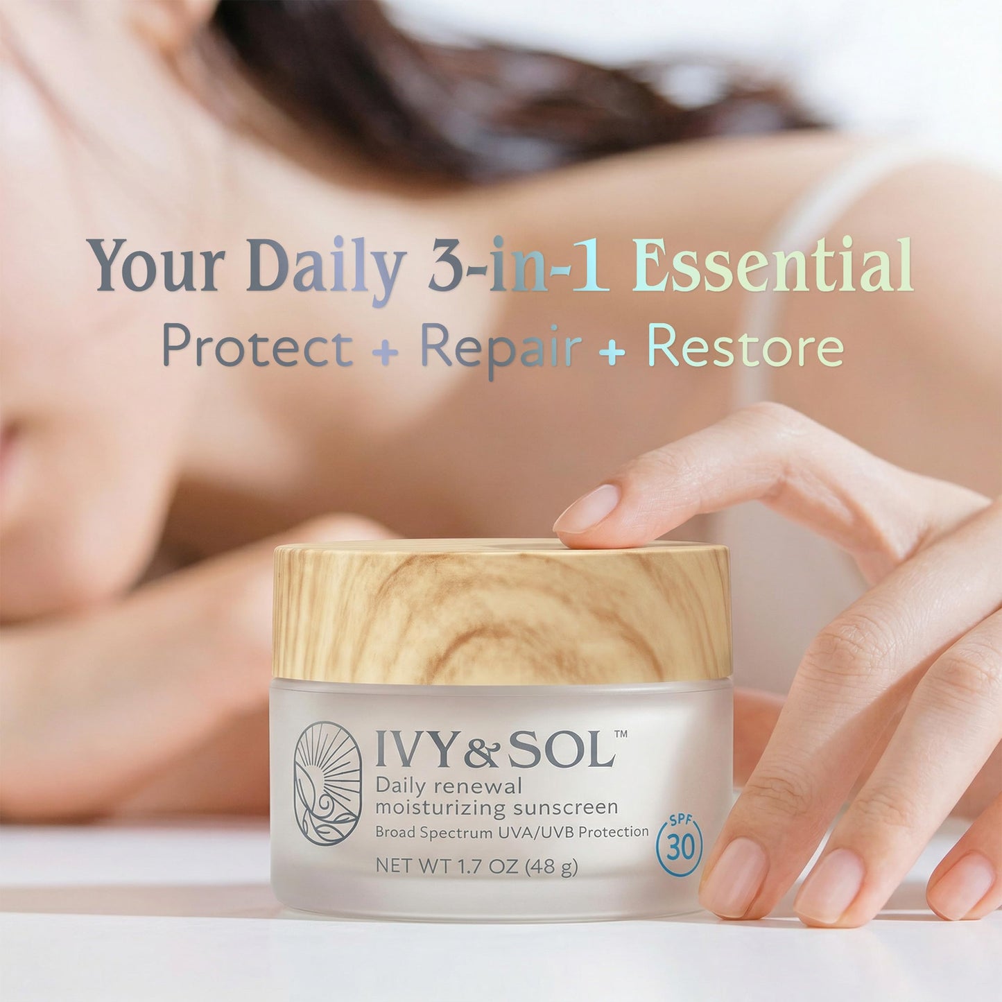 Ivy & Sol Face Moisturizer with SPF 30, 1.7 oz