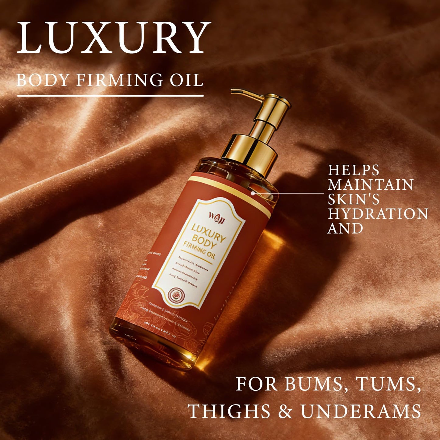 WOJJ Body Firming Oil - Hydrating Body Oil for Skin Texture & Feel - 120ml / 4 Fl Oz (1)