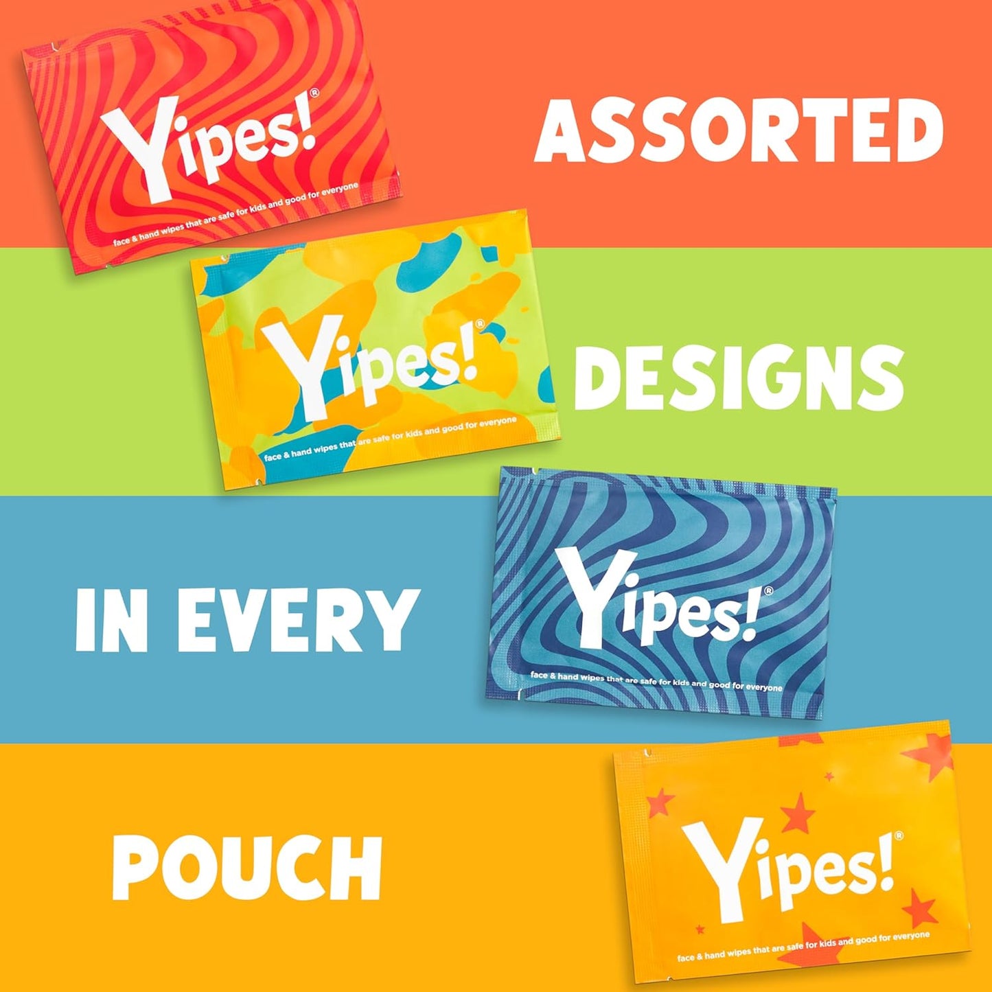 Kids Face and Hand Wipes - Compostable Wet Wipes for Sensitive Skin | Individually Wrapped | 2-Pack